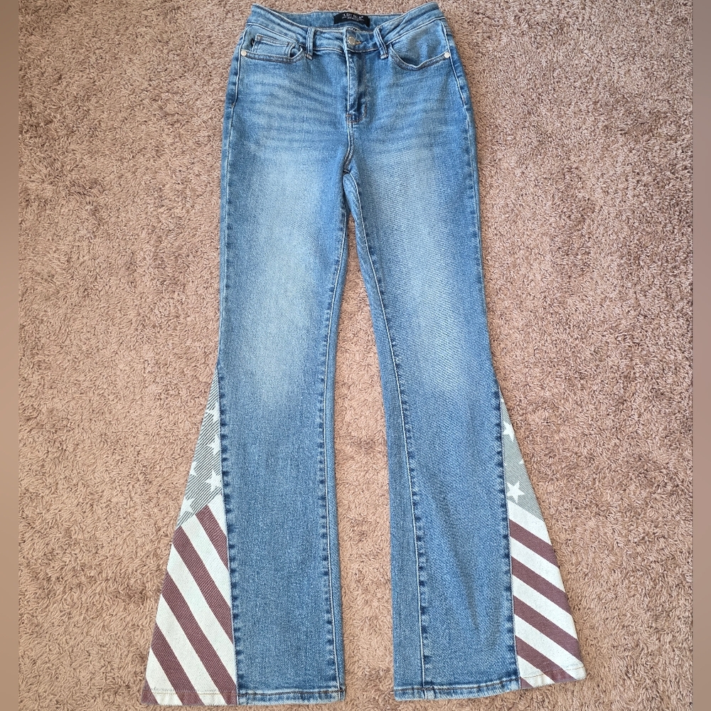 Judy Blue High Waist Americana Flare Jeans Size 27